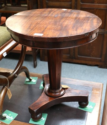 Lot 1284 - A William IV Mahogany Wine Table, the circular...