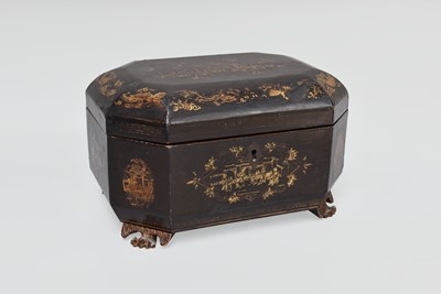 Lot 242 - An Early 19th Century Black Lacquered...