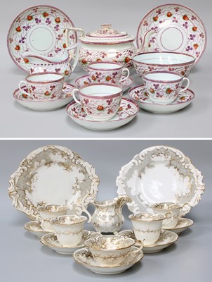 Lot 135 - A 19th Century Rockingham Part Tea Service,...