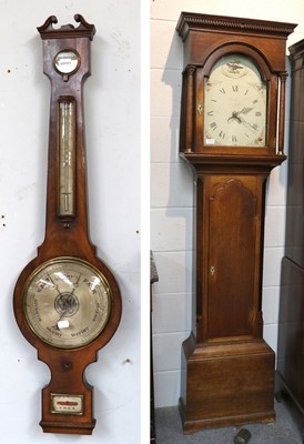 Lot 1233 - An Oak 30 Hour Longcase Clock, early 19th...