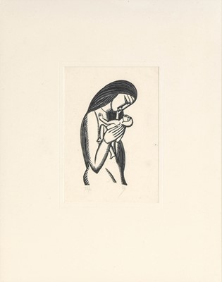 Lot 1024 - Eric Gill ARA, RDI (1882-1940) "Madonna and...