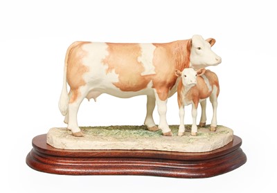 Lot 2163 - Border Fine Arts 'Simmental Cow and Calf',...