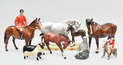 Lot 185 - Beswick Animals, including:...