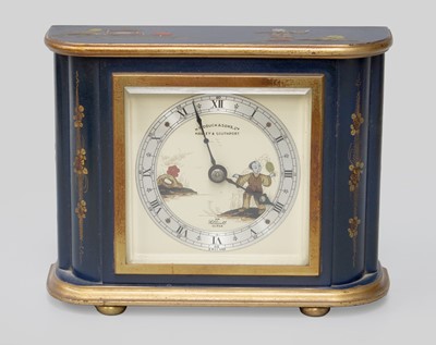 Lot 195 - A 20th Century Elliot Blue Japanned Mantel...