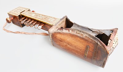 Lot 164 - An Indian Sarangi, with bone inlay (a.f), 67cm