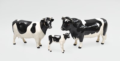 Lot 191 - Beswick Friesian Cattle Comprising: Bull Ch....