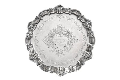 Lot 2321 - An Edward VII Silver Salver