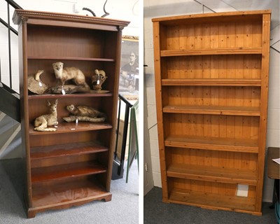 Lot 1188 - A Mahogany Bookcase, with adjustable shelves,...