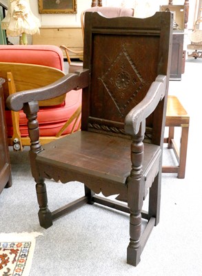 Lot 1207 - A 17th Century and Later Oak Wainscot...