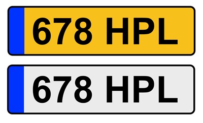 Lot 703 - Cherished Registration 678 HPL, with retention...