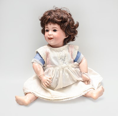 Lot 188 - An SFBJ Bisque Socket Head Character Doll,...