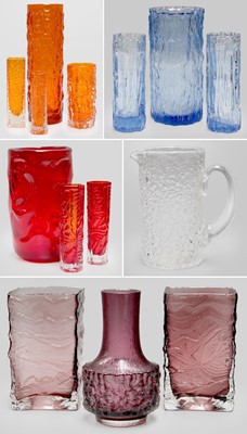 Lot 218 - Collection of Mid-Century Coloured Glass,...