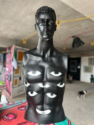 Lot 4 - KMG (Contemporary) Mannequin Unsigned, spray...