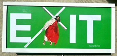 Lot 11 - Anonymouse (Contemporary) Exit Lightbox 42.5cm...