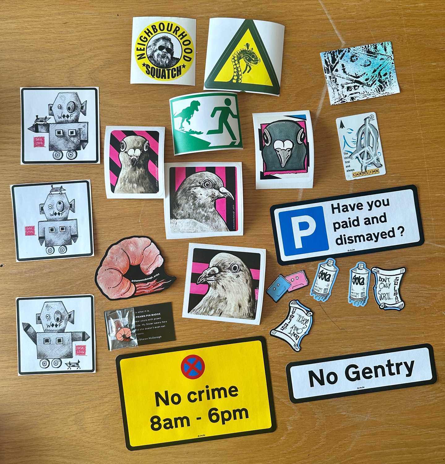 Lot 34 - A Group of Stickers, by various contemporary