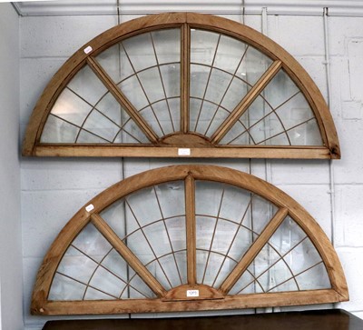 Lot 1260 - A Pair of Early 20th Century Hardwood Fan...