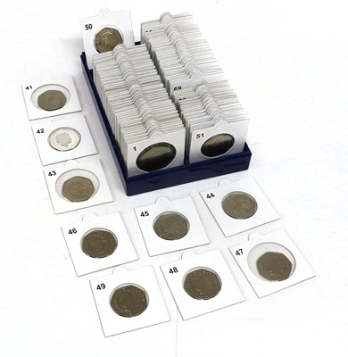 Lot 386 - An Extensive Collection of Fifty Pence Coins;...