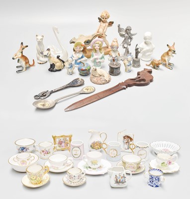 Lot 187 - A Collection of Minature Porcelain Including:...