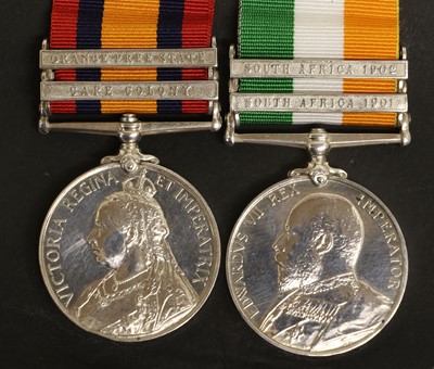 Lot 54 - A Pair of Boer War Medals, awarded to 6956...