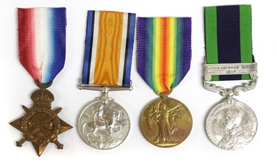 Lot 55 - A First World War Group of Four Medals,...