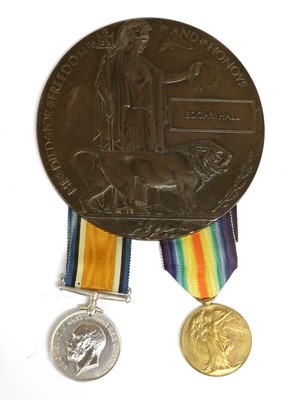 Lot 56 - A First World War Casualty Group, awarded to...