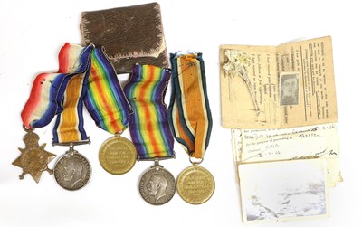 Lot 58 - A First World War Trio, awarded to L-24798 GNR:...