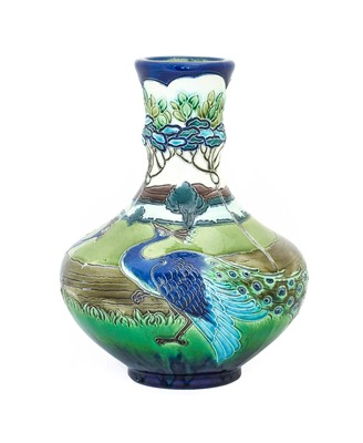 Lot 122 - A Burmantofts Faience Pottery Vase, shape...