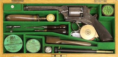 Lot 354 - A Tranter's Patent Double Action 54 Bore Five...