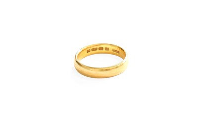 Lot 118 - A 22 Carat Gold Band Ring, finger size O1/2