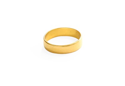 Lot 106 - A 22 Carat Gold Band Ring, finger size M