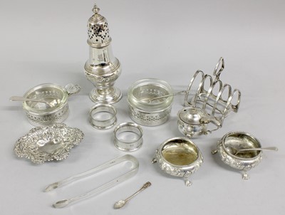 Lot 94 - A Collection of Assorted Silver and Silver...