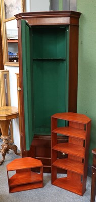 Lot 1292 - A Mahogany Cased Standing Corner Gun Cabinet,...