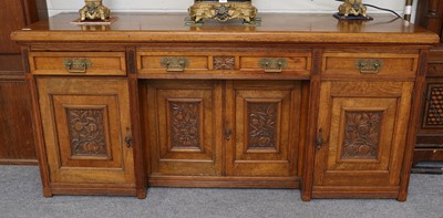 Lot 1256 - An Early 20th Century Pollard Oak Sideboard,...