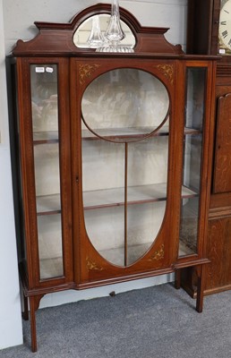 Lot 1254 - A Late Victorian Display Cabinet, with...