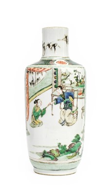 Lot 142 - A Chinese Porcelain Vase, Kangxi, bottle form...