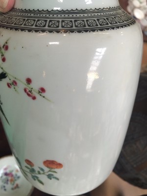Lot 200 - A Chinese Porcelain Vase, Republic period,...