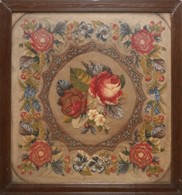 Lot 76 - Five 19th Century Wool Works, comprising: a...