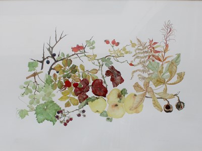 Lot 1088 - Elspeth Harrigan (1938-1999) "Fruit Harvest"...