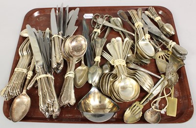 Lot 64 - A Collection of Assorted Silver Plate Flatware,...