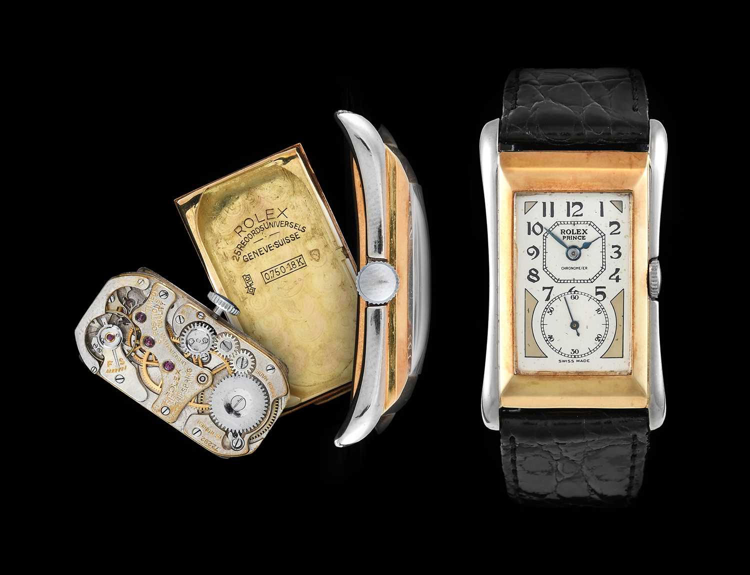 Lot 2162 - Rolex: A Good 18 Carat Two Colour Gold Flared...