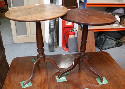 Lot 1308 - An Oak Tripod Table, 18th century; 53cm by...