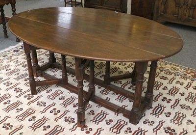 Lot 1205 - An Oak Wake Table, in the 17th century style,...