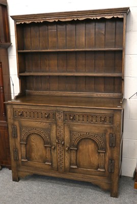 Lot 1192 - A Titchmarsh & Goodwin Style Oak Dresser,...