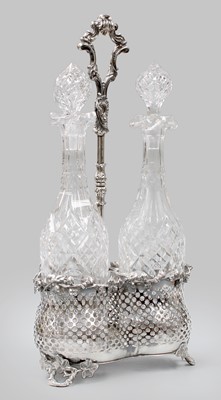 Lot 226 - A Three Bottle Silver Plated Decanter Stand,...