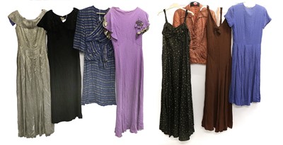 Lot 2212 - Assorted Circa 1930-40s Ladies Eveningwear,...