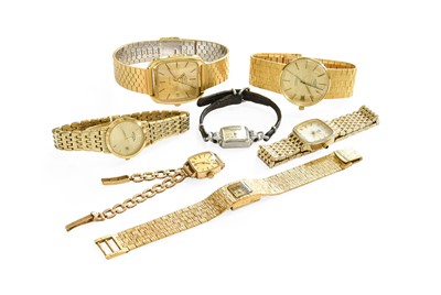 Lot 92 - A Lady's 9 Carat Gold Bulova Wristwatch, Two...
