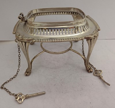 Lot 2358 - An Edward VII Silver Kettle and Stand