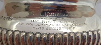 Lot 2358 - An Edward VII Silver Kettle and Stand