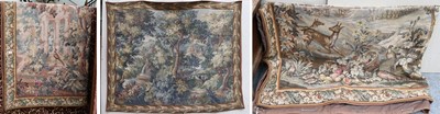 Lot 1164 - Three Machine Made Tapestries, each depicting...