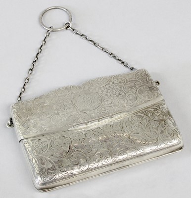 Lot 35 - A George V Silver Purse, by William Henry...